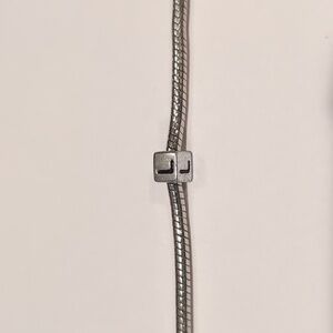 Silver L Spacer Charm for Pandora‎ Style Bracelet